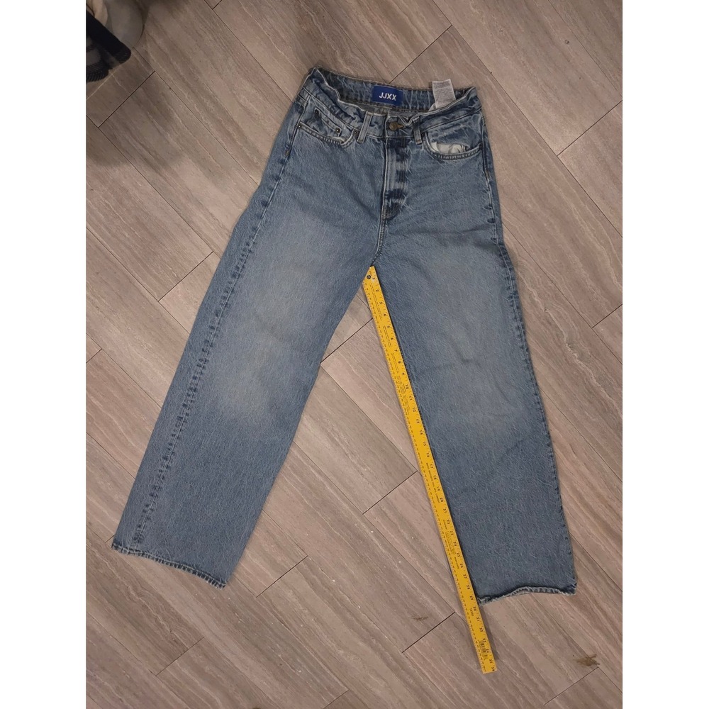JJXX Wide High Waist Jeans 26x32 Blue Denim Wide Leg Y2K Retro Vintage Stylish